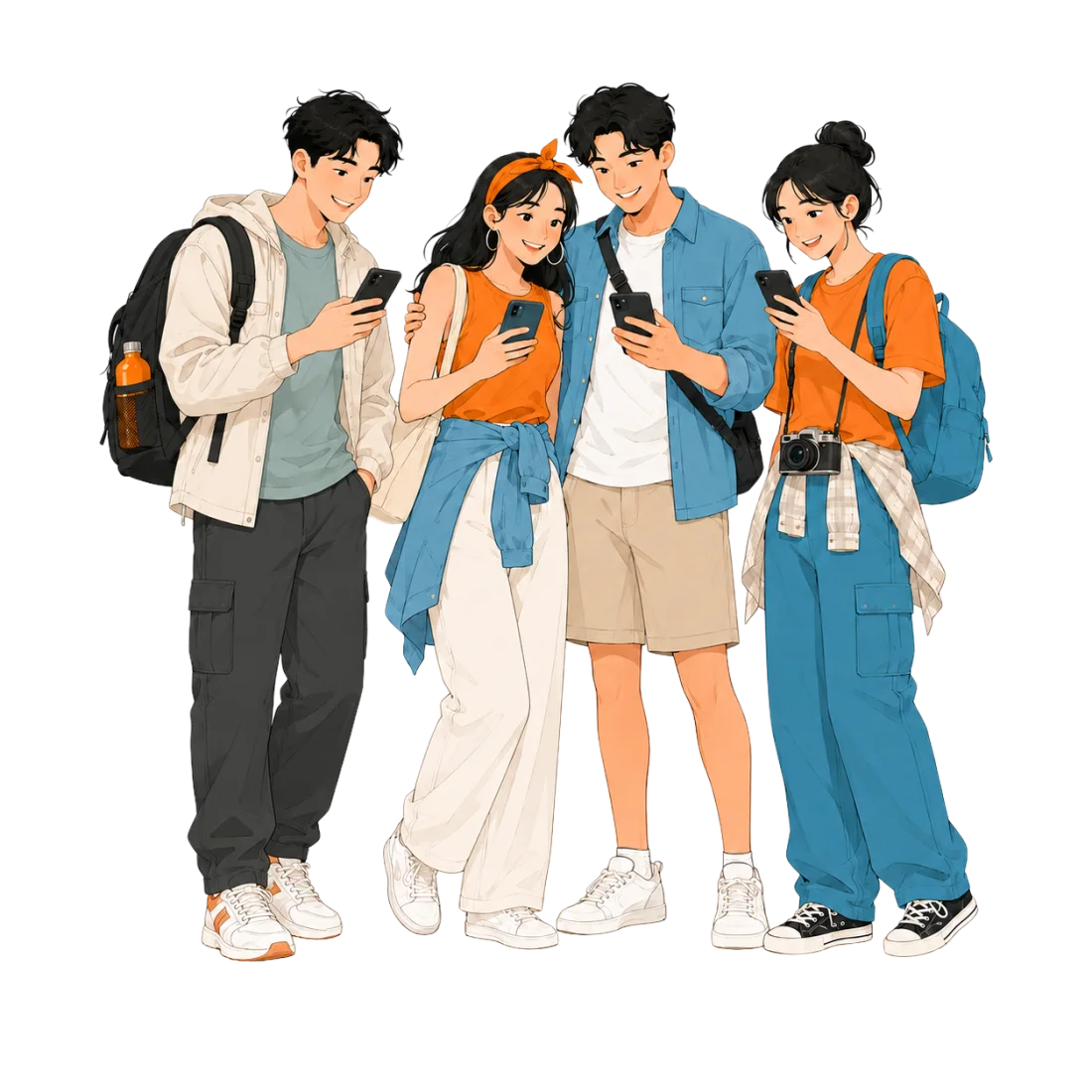 Travelers in Japan